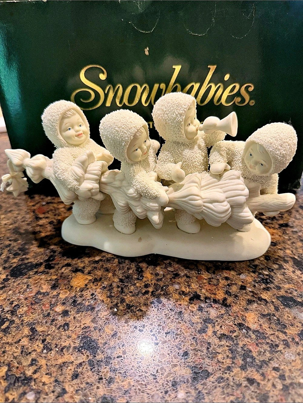 Department 56 Snowbabies Figurine - Hi-Ho, Hi-Ho, To Frolic Land We Go